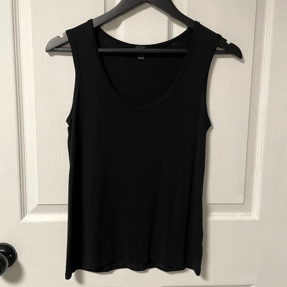 J. Crew Lightweight Sleeveless Black Top XS
